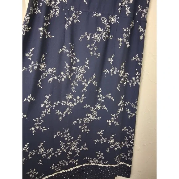 Vintage R & K Originals Floral Maxi Dress Size 16 Sleeveless Summer Travel - Picture 3 of 6